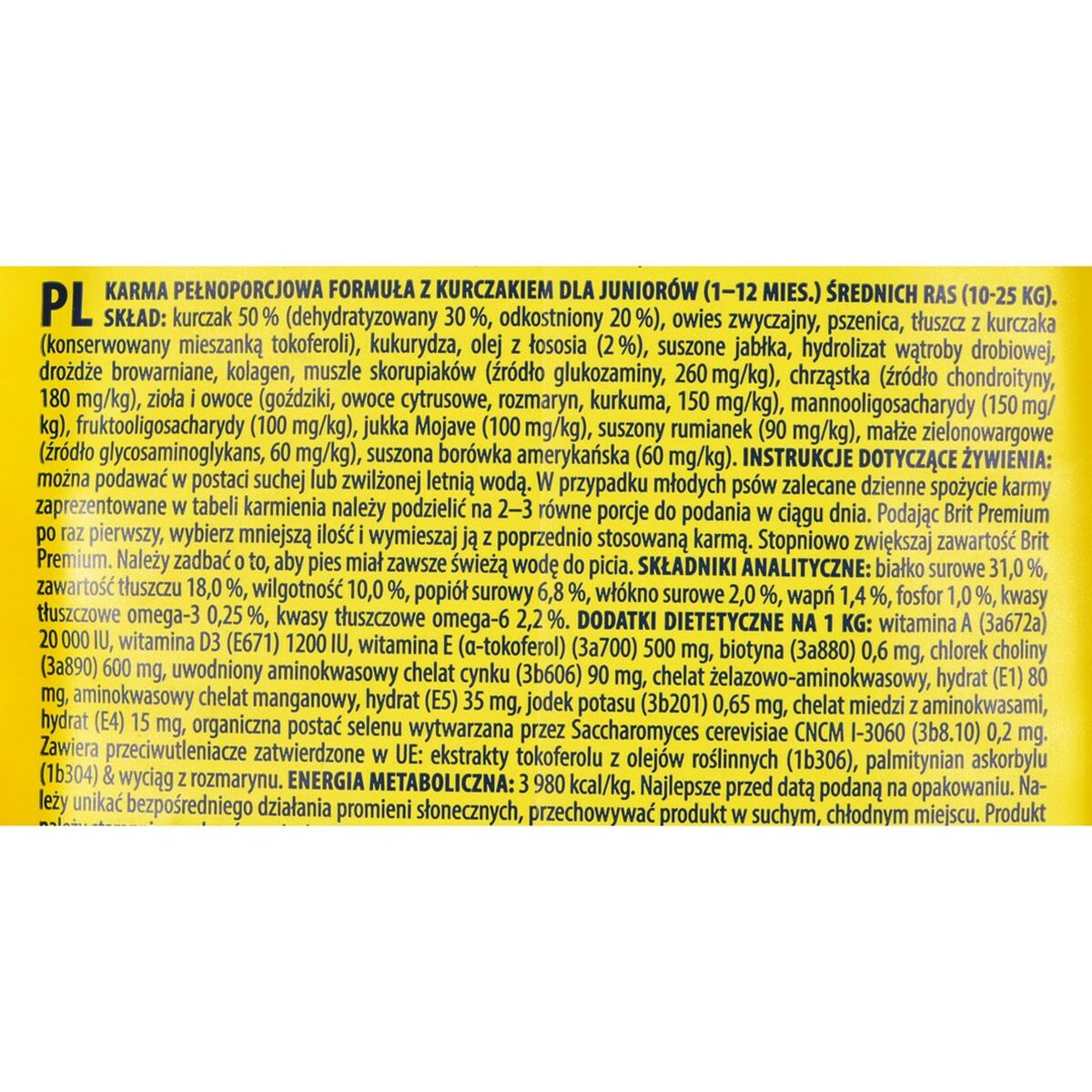 penso Brit Premium By Nature Junior M Cachorro/júnior Frango 15 kg